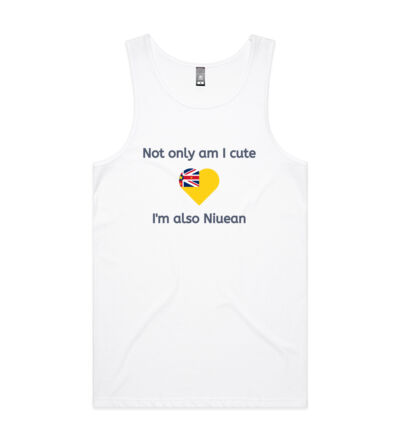 Cute and Niuean - Mens Lowdown Singlet Thumbnail