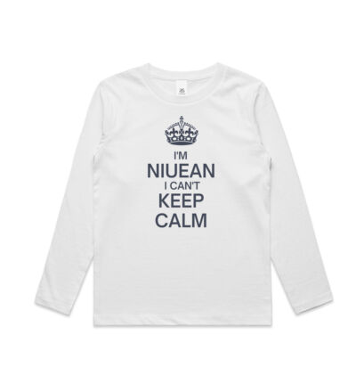 I'm Niuean I can't keep calm. - Kids Longsleeve Tee Thumbnail