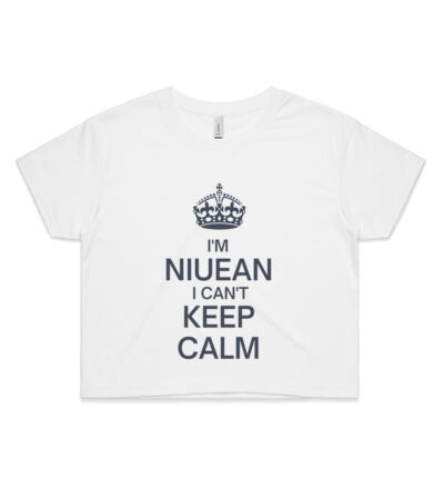 I'm Niuean I can't keep calm. - Womens Crop Tee Thumbnail