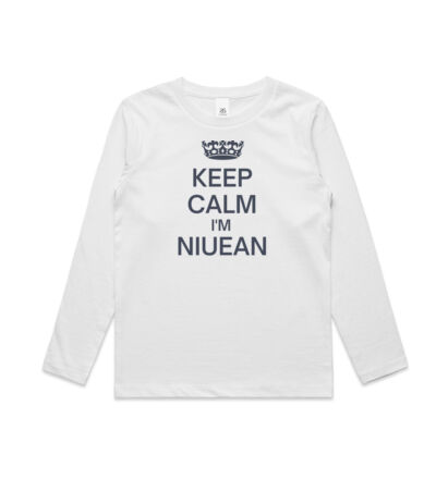 Keep calm I'm Niuean - Kids Longsleeve Tee Thumbnail
