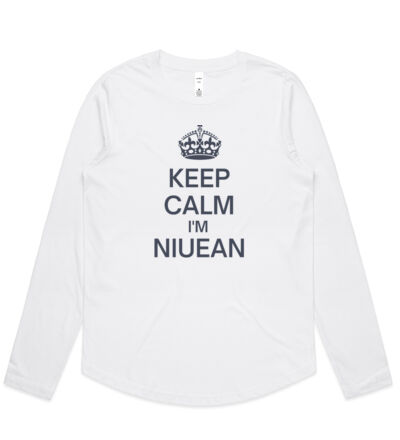 Keep calm I'm Niuean - Womens Curve Longsleeve Tee Thumbnail