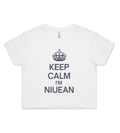 Keep calm I'm Niuean - Womens Crop Tee Thumbnail