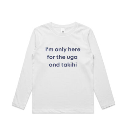 I'm only here for the uga. - Kids Longsleeve Tee Thumbnail