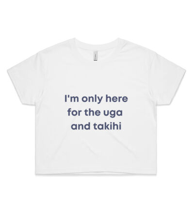 I'm only here for the uga. - Womens Crop Tee Thumbnail