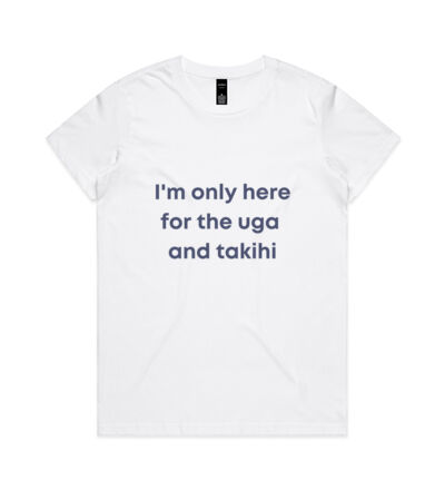 I'm only here for the uga. - Womens Maple Tee Thumbnail