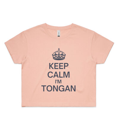 Keep calm I'm Tongan - Womens Crop Tee Thumbnail