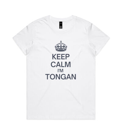 Keep calm I'm Tongan - Womens Maple Tee Thumbnail