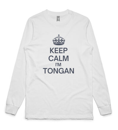 Keep calm I'm Tongan - Mens Base Longsleeve Tee Thumbnail