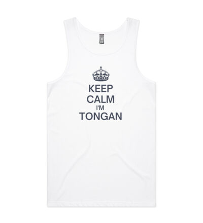 Keep calm I'm Tongan - Mens Lowdown Singlet Thumbnail