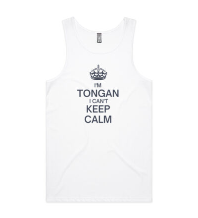 I'm Tongan I can't keep calm. - Mens Lowdown Singlet Thumbnail