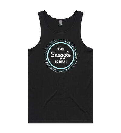 The snuggle is real - Mens Lowdown Singlet Thumbnail