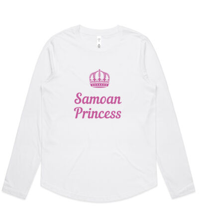 Samoan Princess - Womens Curve Longsleeve Tee Thumbnail