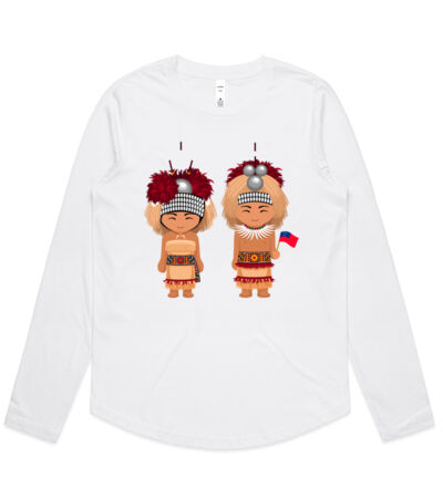 Samoan children - Womens Curve Longsleeve Tee Thumbnail