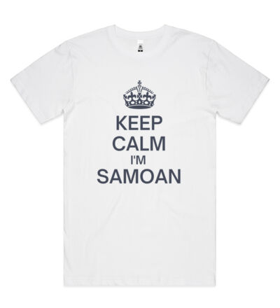 Keep Calm I'm Samoan - Mens Block T shirt Thumbnail