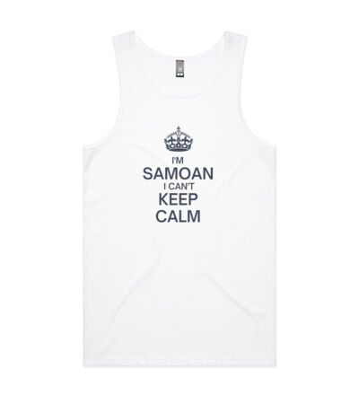 I'm Samoan I can't keep calm. - Mens Lowdown Singlet Thumbnail