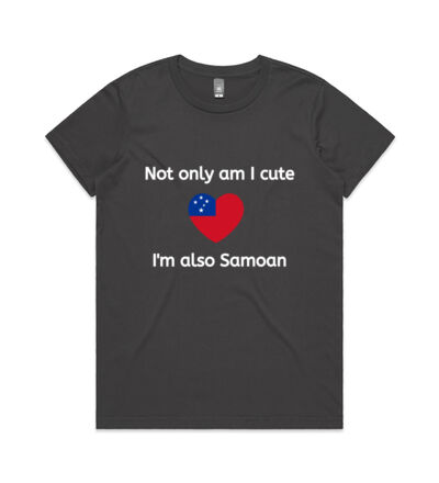 Cute and Samoan - Womens Maple Tee Thumbnail
