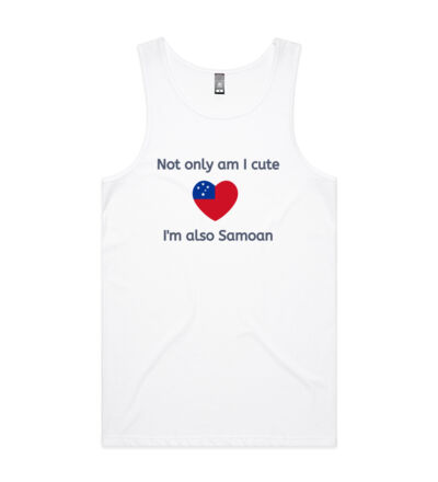 Cute and Samoan - Mens Lowdown Singlet Thumbnail