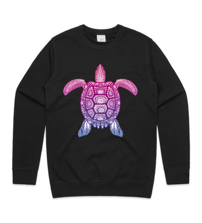 Purple Turtle - Mens Premium Crew Thumbnail