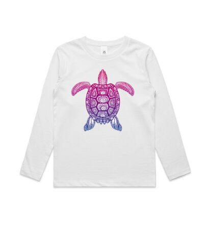 Purple Turtle - Kids Longsleeve Tee Thumbnail