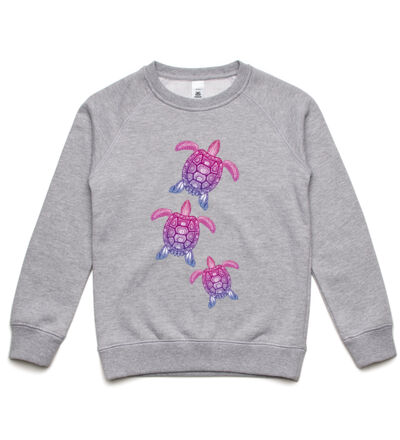 Purple turtle family - Mens Staple T shirt Thumbnail