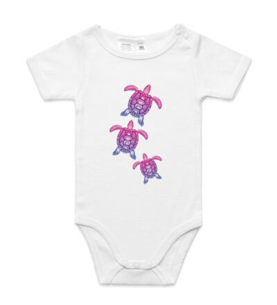 Purple turtle family - Mens Staple T shirt Thumbnail