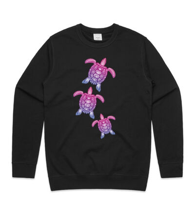 Purple turtle family - Mens Staple T shirt Thumbnail