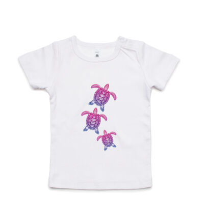 Purple turtle family - Mens Staple T shirt Thumbnail