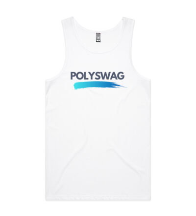 Polyswag Blue - Mens Lowdown Singlet Thumbnail