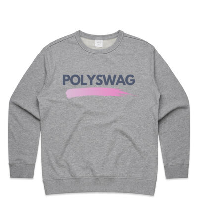 Polyswag Pink - Womens Premium Crew Thumbnail