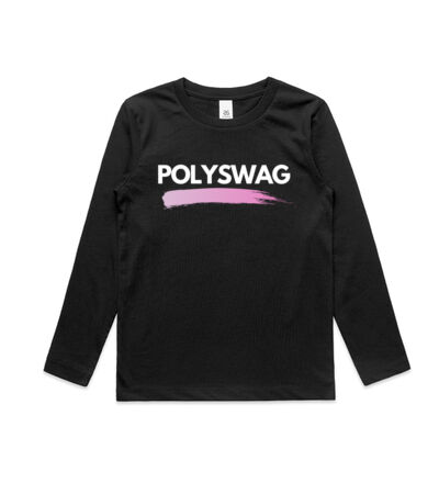 Polyswag Pink - Kids Longsleeve Tee Thumbnail