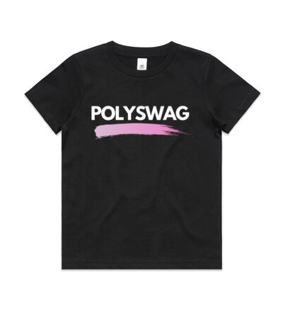 Polyswag Pink - Kids Youth T shirt Thumbnail