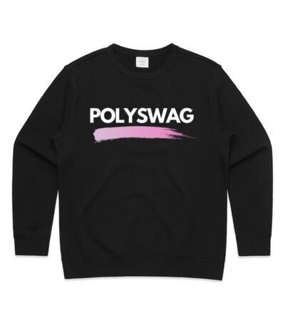 Polyswag Pink - Womens Premium Crew Thumbnail