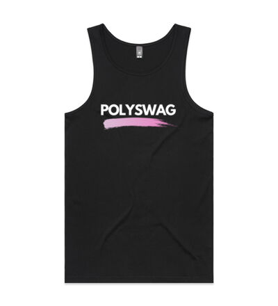 Polyswag Pink - Mens Lowdown Singlet Thumbnail