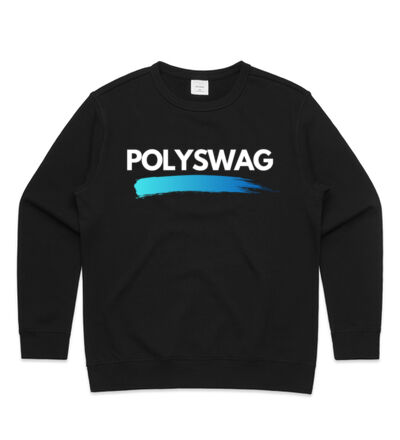 Polyswag Blue - Womens Premium Crew Thumbnail