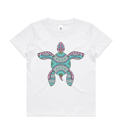 Turquoise Turtle - Kids Youth T shirt Thumbnail