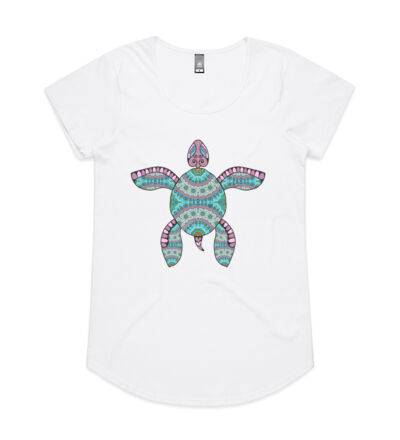Turquoise Turtle - Womens Mali Tee Thumbnail