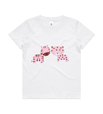 Zebra and Leopard - Kids Youth T shirt Thumbnail