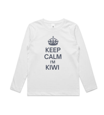 Keep Calm I'm Kiwi - Kids Longsleeve Tee Thumbnail