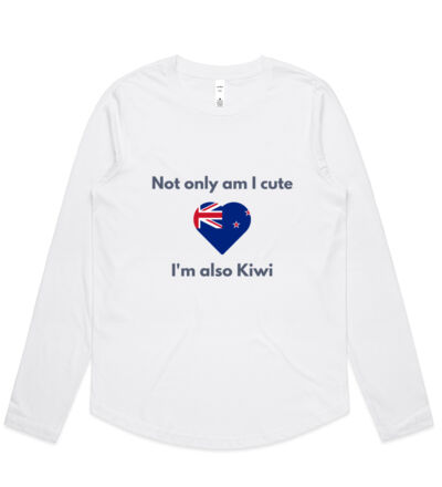 Cute and Kiwi - Womens Curve Longsleeve Tee Thumbnail