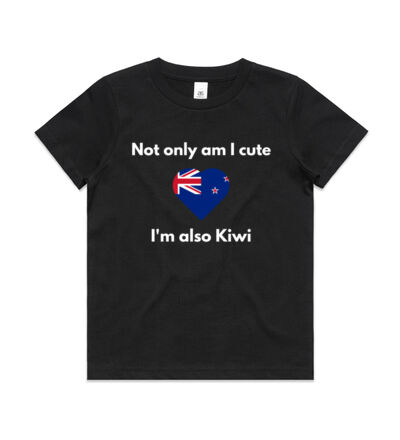 Cute and Kiwi - Kids Youth T shirt Thumbnail