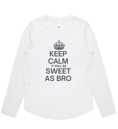Keep Calm Sweet As - Womens Curve Longsleeve Tee Thumbnail