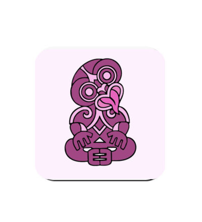 Purple Hei Tki - Coaster - Square Hardboard Thumbnail