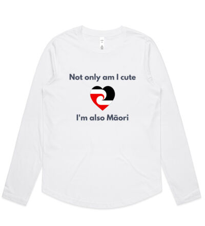 Cute and Maori - Womens Curve Longsleeve Tee - Womens Curve Longsleeve Tee Thumbnail