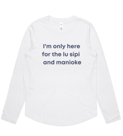 I'm only here for the lu sipi - Womens Curve Longsleeve Tee Thumbnail