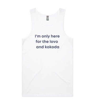 Only here for the lovo - Mens Lowdown Singlet Thumbnail