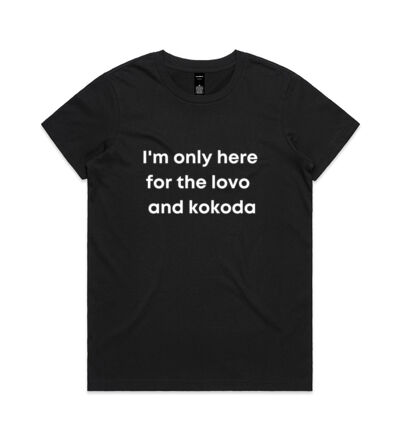 Only here for the lovo - Womens Maple Tee Thumbnail