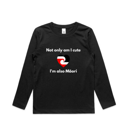 Cute and Maori - Kids Longsleeve Tee Thumbnail