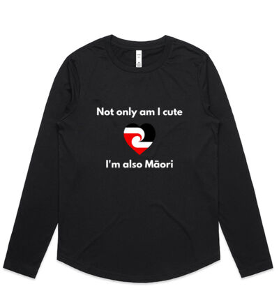 Cute and Maori - Womens Curve Longsleeve Tee Thumbnail