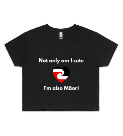Cute and Maori - Womens Crop Tee Thumbnail