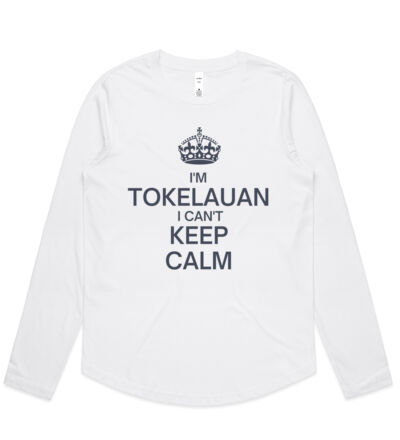 I'm Tokelauan I can't keep calm. - Womens Curve Longsleeve Tee Thumbnail